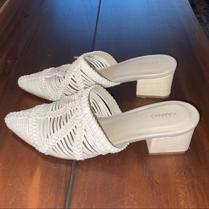 Kaanas White Mules 9